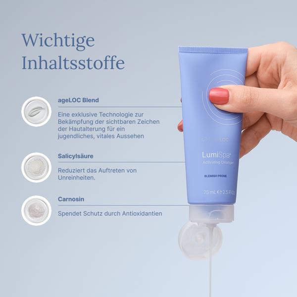 Activating Cleanser para tu LumiSpa piel manchada