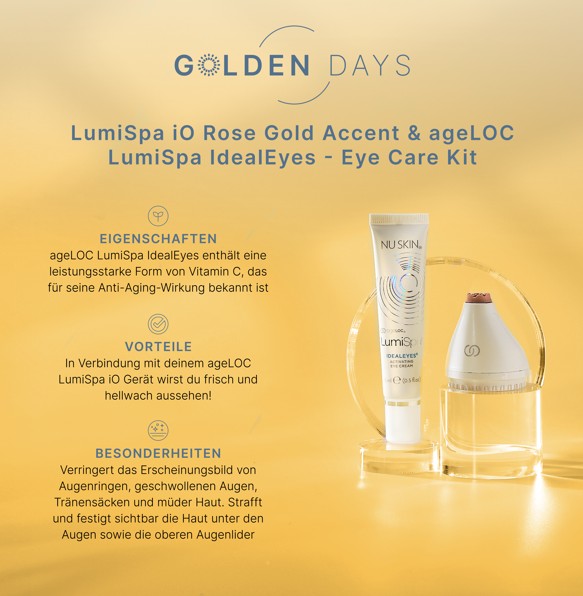 LumiSpa iO Accent Rose Gold eye attachment (only for iO, not for classic LumiSpa)