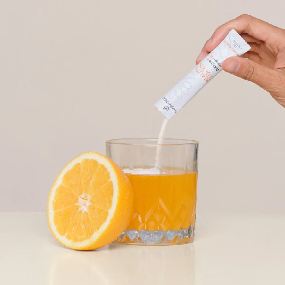 Beauty Focus Collagen Plus von Nu Skin - leckerer drink mit Orangengeschmack