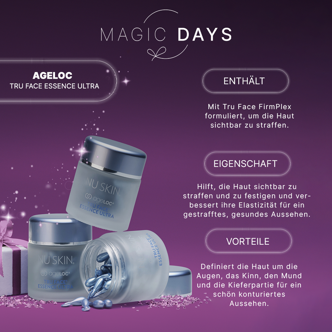 Magic Days Nu Skin Tru Face Essence Ultra  im Angebot vom 5.-8. Dez. 2023