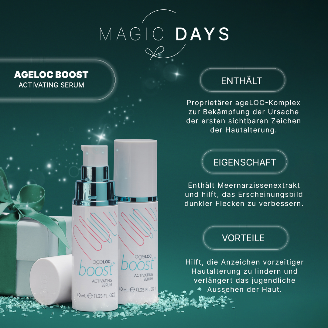 Magic Days Nu Skin ageLOC Boost Activating Gel im Angebot vom 5.-8. Dez. 2023