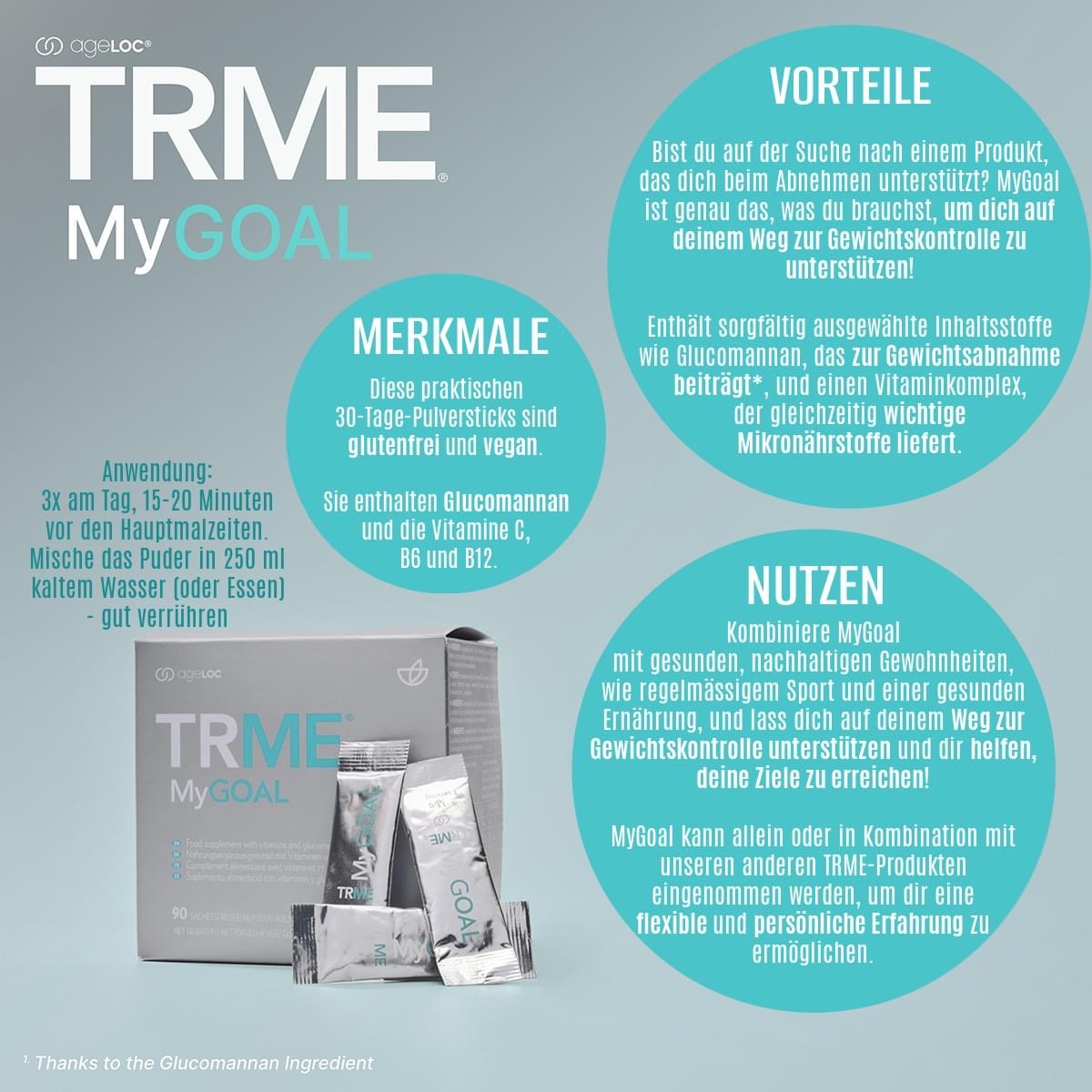 Nu Skin TRME Weight managementMyGoal for weight control
