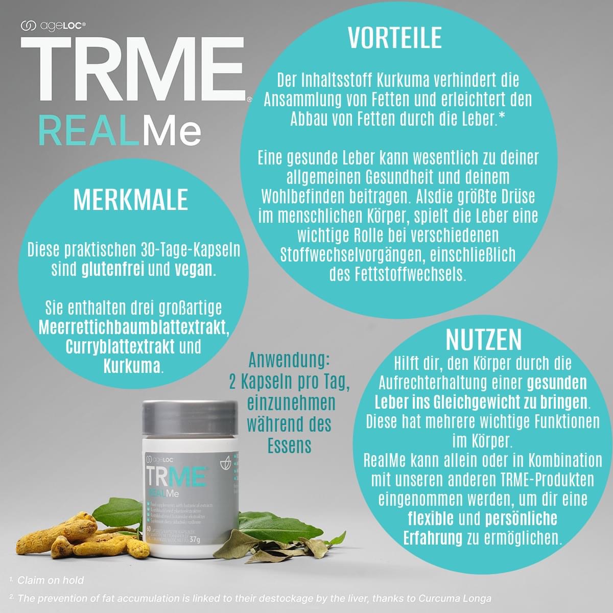 Nu Skin TRME Weight managementRealMe Liver health