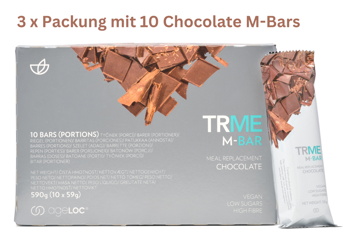 TRME Eiwitreep chocolade 30 st.