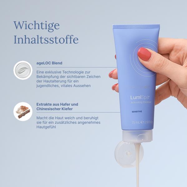 ageLOC LumiSpa Activating Cleanser für empfindliche Haut - inhaltsstoffe
