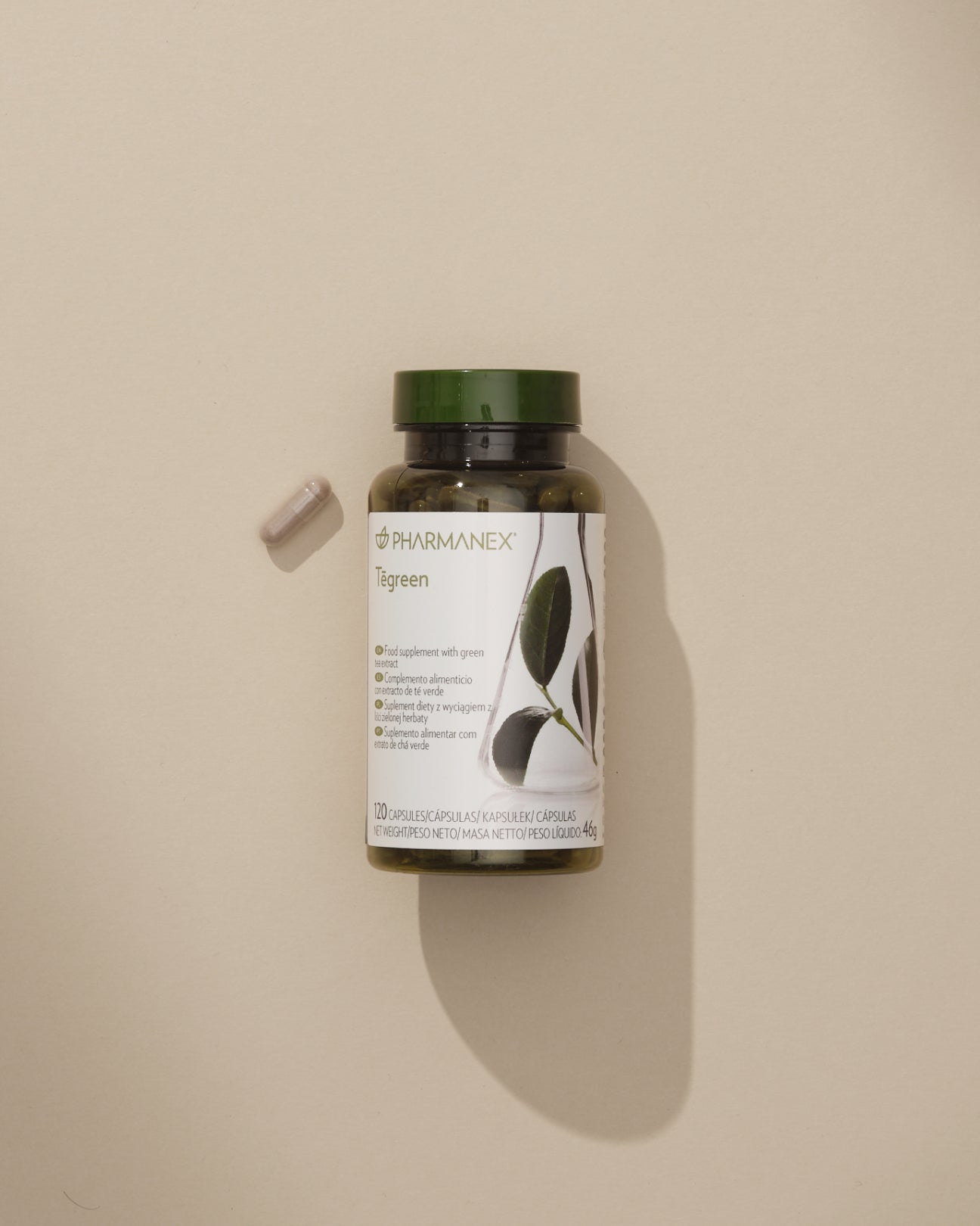 Nu Skin Pharmanex Tegreen 120c mit Grüntee-Extrakt und natürlichen Antioxidantien.