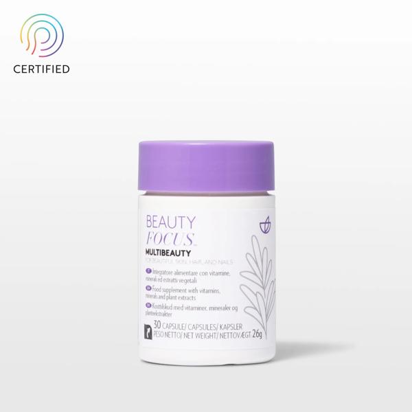 Beauty Focus MultiBeauty von Nu Skin – tägliches Nahrungsergänzungsmittel mit Biotin, Vitaminen, Mineralstoffen und Antioxidantien zur Unterstützung von Haut, Haaren und Nägeln für ein strahlendes Erscheinungsbild