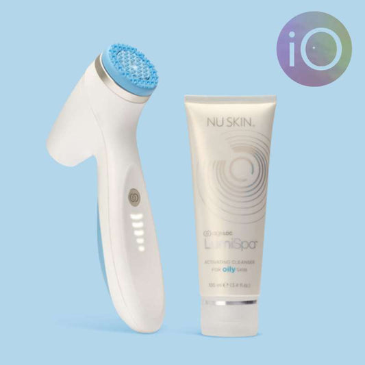 LumiSpa iO with Activating Cleanser for oily skin