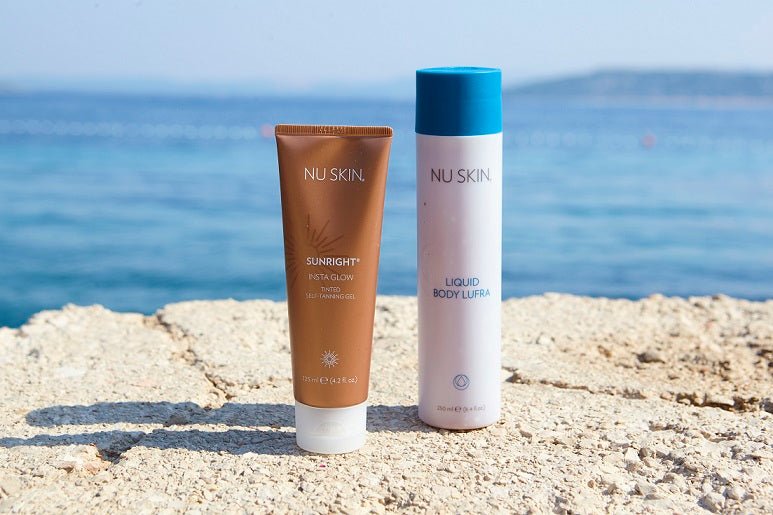 Liquid Body Lufra and Insta Glow Self-tanner from Nu Skin