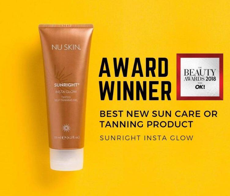 Insta Glow from Nu Skin has the Beauty Awards 2018 as the best self-tanner